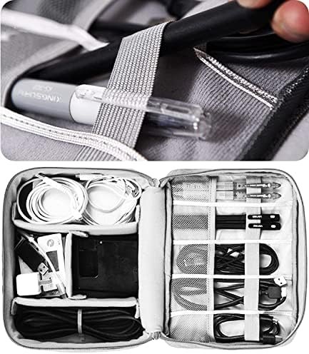 Tas voor elektronische accessoires, organizer voor elektronica-accessoires, universele organizertas voor kabels, zwart - Image 6