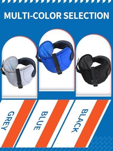 SARISUN Reiskussen voor vliegtuig, Nekkussen voor slaapreizen met oogmasker, Vliegtuigkussen voor lange vluchten, kinderreiskussens voor auto, road trip autohoofdsteun, stop Bobblehead, Zwart - Image 8