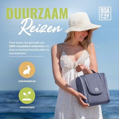 BOACAY Hangende Reistoilettas voor Dames en Heren, Make-Up Tas, Douche- en Wastas, Organizerset voor Cosmetica, Benodigdheden, Reisaccessoires - Image 7