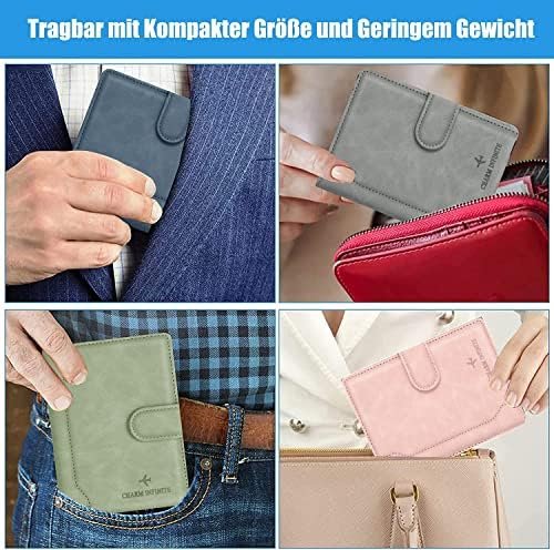 Toctax Vaccinatiepaspoort hoes lederlook - 14,8 cm x 11 cm hoes vaccinatiebewijs met ruimte voor kaarten - beschermhoes vaccinatiebewijs en paspoort - vaccinatiebewijs voor baby's en volwassenen, - Image 7