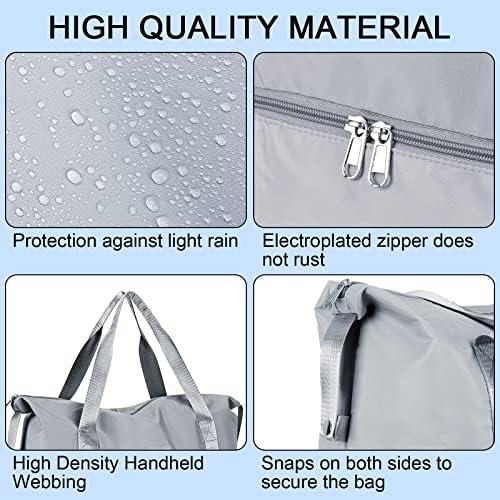 Reistas, CS COSDDI 36 l, weekendtas met trolleymouw, droge en natte compartimenten, sporttas, gym, waterdicht, shoppingtas, handbagage, voor mannen en vrouwen, weekendtas, draagtas, ziekenhuistas, #02 Grijs - Image 5