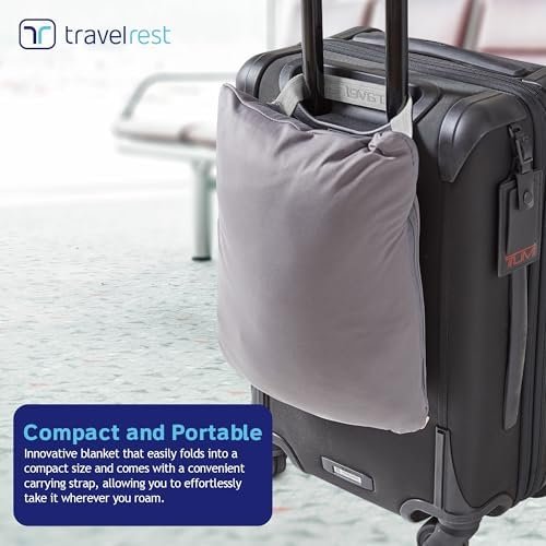 Travelrest® 4-in-1 Premier Class reisdeken met tas - lendensteun - zacht en luxueus - Image 2