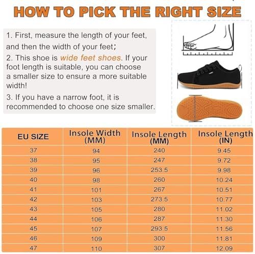 Geweo Barefoot Trainers Schoenen Minimalisme Heren Dames Nul druppel Unisex Hardloopschoenen Wandelschoenen Ademend lichtgewicht Niet-Slip Jogging Parkour Wandelen - Image 6