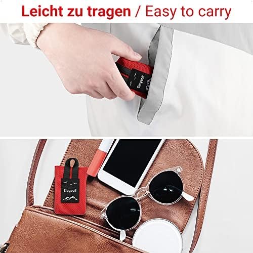 Siegvoll Mini Pocket Picknickdeken Lichtgewicht Draagbare Stranddeken Pocket Blanket voor Strand, Picknick, Camping en Wandelen, 70 x 110 cm (Zwart) - Image 3