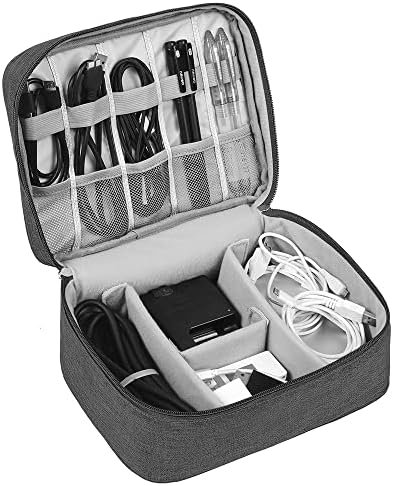 Tas voor elektronische accessoires, organizer voor elektronica-accessoires, universele organizertas voor kabels, zwart - Image 2