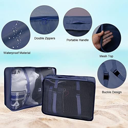 OSDUE Verpakkingstassen voor koffer, 9 stuks, waterdichte reiszakken, set, organizers, opbergzakken met zak voor digitale spullen en schoenentas voor kleding, koffer, schoenen - Image 6