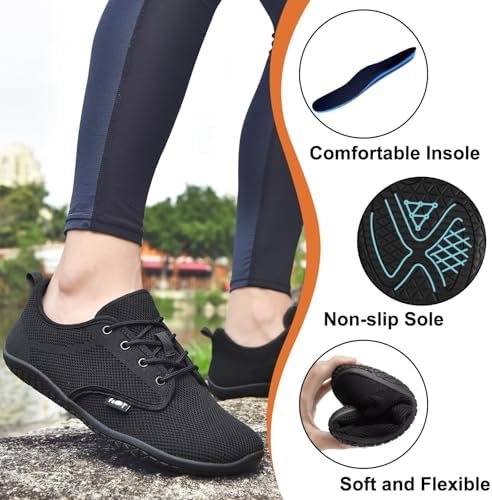 Geweo Barefoot Shoes Heren Dames Zomer Blotevoeten Schoenen Minimalistische Sneakers Brede Wandelschoenen Blote Voeten Sportschoenen Licht Niet-Slip Trail Running Fitness Outdoor Indoor - Image 4