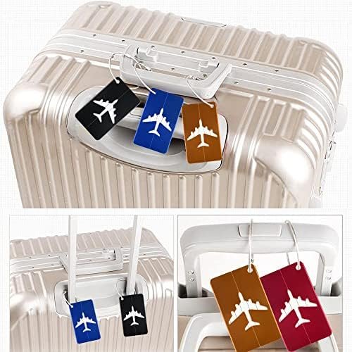Vicloon 4 Stuks Travel Bagage Tags, Kofferaanhanger bagagelabel, Koffer ID Tags, Identiteit ID-labels, Bagage Koffers Tags voor het voorkomen van verlies van Tassen en Koffers, Huwelijksreis Cadeau - Image 5