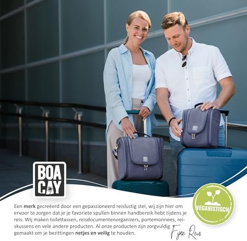 BOACAY Hangende Reistoilettas voor Dames en Heren, Make-Up Tas, Douche- en Wastas, Organizerset voor Cosmetica, Benodigdheden, Reisaccessoires - Image 9