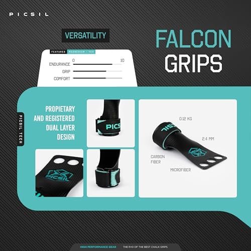 PICSIL Falcon pannenlappen gaten voor training op parcours, synthetische pannenlappen voor gewichtheffen, pull-ups aan de vaste stang, gymnastiek - Image 4