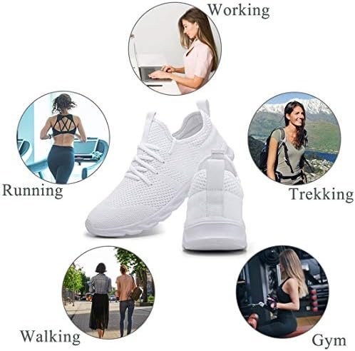 Damyuan Hardloopschoenen voor dames, sneakers, wandelschoenen, sportschoenen, tennisschoenen, vrijetijdsschoenen, outdoor, fitness, modieus, lichtgewicht, ademend - Image 7