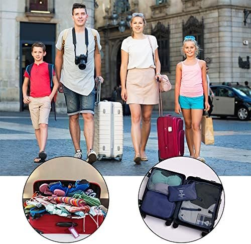 OSDUE Verpakkingstassen voor koffer, 9 stuks, waterdichte reiszakken, set, organizers, opbergzakken met zak voor digitale spullen en schoenentas voor kleding, koffer, schoenen - Image 7