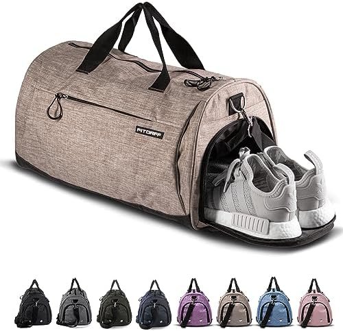 Fitgriff® Sporttas Dames en Heren - met Schoenenvak & Nat Vak - Gymtas voor Fitness, Gym, Outdoor, Training, Reis - Sports Duffel Bag