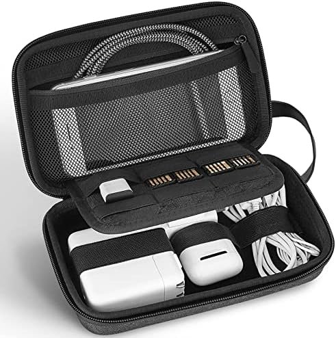 JETech Reisaccessoires Organisator Case, Draagbare Elektronische Zakgadgettas voor MacBook-Lichtnetadapter, Kabel, Stylus Pen, SD-Kaart, Oplader, Muis, Machtsbank, USB-Flashstation