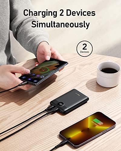 VEEKTOMX Mini Power Bank 10000mAh kleine Powerbank 22,5W USB C PD QC 3.0 Fast Charge Externe batterij, Ultra Compacte Draagbare Oplader met 2 Output Compatibel iPhone 14pro/ Sumsang s22/Xiaomi/OnePlus - Image 4