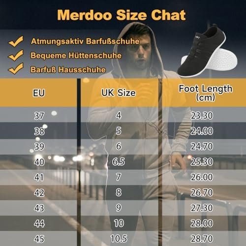 Merdoo Barefoot Shoes Dames Heren Nul Drop Wandelschoenen Ademend Sneakers Niet-Slip Pantoffels Slip On Brede Voeten Barefoot Schoenen Lichtgewicht Sloffen Outdoor Indoor Unisex 37-45EU - Image 6