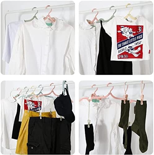NEUSID 12 stuks draagbare opvouwbare kleerhangers, kunststof hangers, ruimtebesparend, antislip draagbare, multifunctionele reisaccessoires voor thuis, hotel, reizen, camping - Image 2