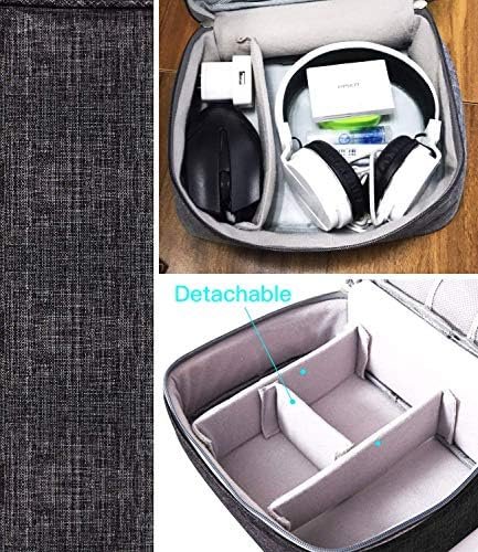 Tas voor elektronische accessoires, organizer voor elektronica-accessoires, universele organizertas voor kabels, zwart - Image 5