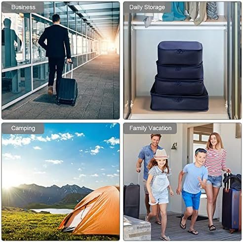 OSDUE Verpakkingstassen voor koffer, 9 stuks, waterdichte reiszakken, set, organizers, opbergzakken met zak voor digitale spullen en schoenentas voor kleding, koffer, schoenen - Image 8