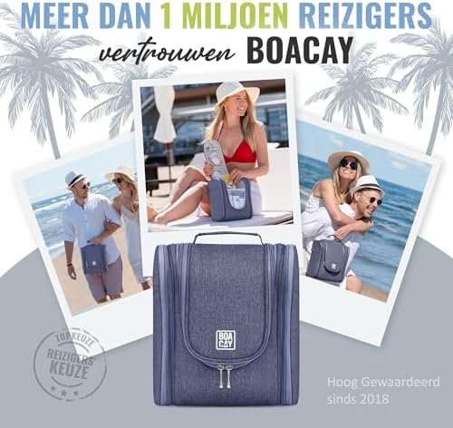 BOACAY Hangende Reistoilettas voor Dames en Heren, Make-Up Tas, Douche- en Wastas, Organizerset voor Cosmetica, Benodigdheden, Reisaccessoires - Image 6