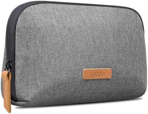 Lacdo Electronic Organizer Travel Cable Organizer Bag Pouch Case Tech Electronic Draagbare oplader Case voor kabel, snoeren, MacBook Laptop oplader, muis, Power Adapter, Power Bank, Grijs