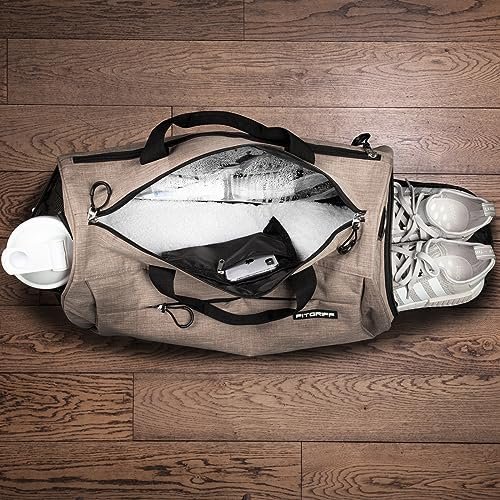 Fitgriff® Sporttas Dames en Heren - met Schoenenvak & Nat Vak - Gymtas voor Fitness, Gym, Outdoor, Training, Reis - Sports Duffel Bag - Image 3