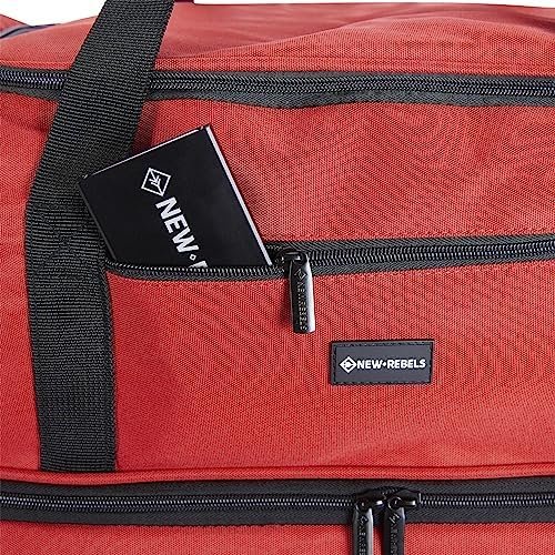 New Rebels Woodville Alexis Duffel Rood 96L Reistas Trolley Sporttas - Image 8