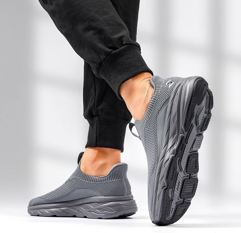 Sosenfer Heren Slip In Hands Free Schoenen Slip Op Sneakers Ademend Mesh UltraLicht Hardloopschoenen Sportschoenen Trainers Wandelschoenen Joggingschoenen - Image 7
